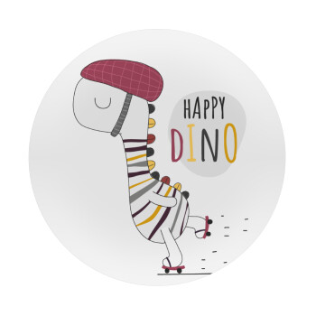 Happy Dino, Mousepad Round 20cm