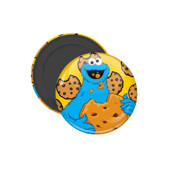 Cookie Monster, Μαγνητάκι ψυγείου στρογγυλό διάστασης 5cm
