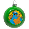 Green Christmas tree ornament bauble 8cm