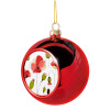 Christmas tree ball Red 8cm