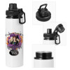 Metal water bottle with safety cap, aluminum 850ml