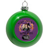 Green Christmas tree ornament bauble 8cm