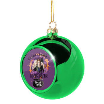 Hocus Pocus, Green Christmas tree ornament ball 8cm