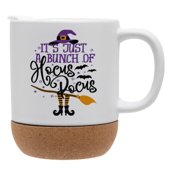 It's just a bunch of hocus pocus - halloween, Ceramic coffee mug Cork (MAT), 330ml (1pcs)