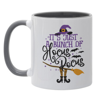 It's just a bunch of hocus pocus - halloween, Mug colored grey, ceramic, 330ml