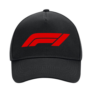 Formula 1, Adult Ultimate Hat BLACK, (100% COTTON DRILL, ADULT, UNISEX, ONE SIZE)