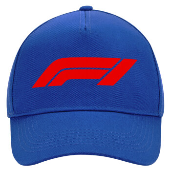 Formula 1, Ultimate Adult Hat BLUE, (100% COTTON DRILL, ADULT, UNISEX, ONE SIZE)