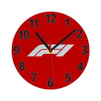 Formula 1, Ρολόι τοίχου γυάλινο (20cm)