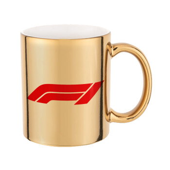 Formula 1, Mug ceramic, gold mirror, 330ml
