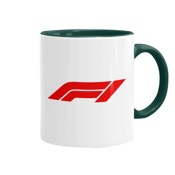Formula 1, Κούπα χρωματιστή πράσινη, κεραμική, 330ml