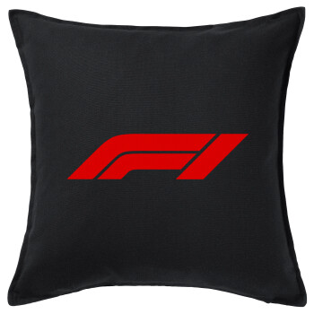 Formula 1, Sofa cushion black 50x50cm includes filling