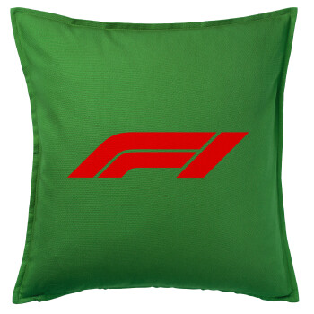 Formula 1, Sofa cushion Green 50x50cm includes filling