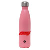 Metal mug thermos Pink Mat (Stainless steel), double wall, 500ml