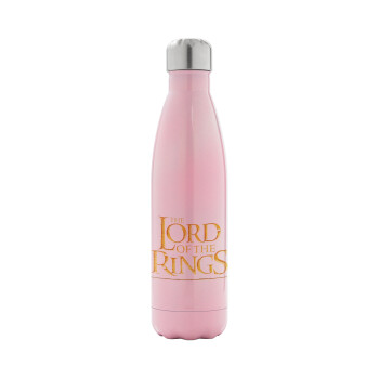 The Lord of the Rings, Metal mug thermos Pink Iridiscent (Stainless steel), double wall, 500ml