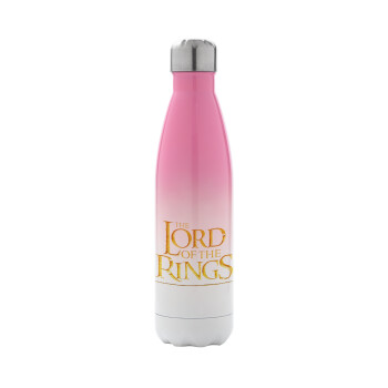 The Lord of the Rings, Metal mug thermos Pink/White (Stainless steel), double wall, 500ml