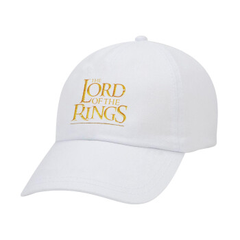 The Lord of the Rings, Καπέλο Ενηλίκων Baseball Λευκό 5-φύλλο (POLYESTER, ΕΝΗΛΙΚΩΝ, UNISEX, ONE SIZE)
