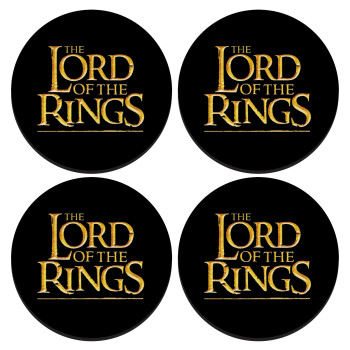 The Lord of the Rings, SET of 4 round wooden coasters (9cm)