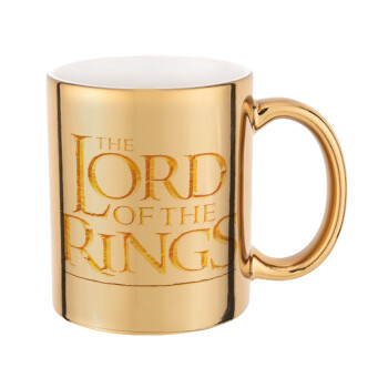 The Lord of the Rings, Mug ceramic, gold mirror, 330ml