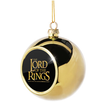 The Lord of the Rings, Golden Christmas tree ball ornament 8cm