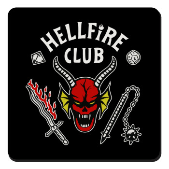 Hellfire CLub, Stranger Things, Τετράγωνο μαγνητάκι ξύλινο 9x9cm