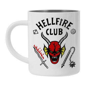 Hellfire CLub, Stranger Things, Mug Stainless steel double wall 450ml