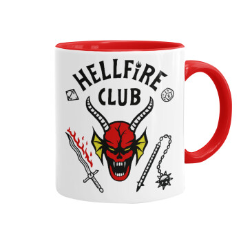 Hellfire CLub, Stranger Things, Mug colored red, ceramic, 330ml