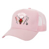 Structured Trucker Children's Hat, with Mesh, PINK (100% COTTON, CHILDREN'S, UNISEX, ONE SIZE)