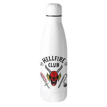 Hellfire CLub, Stranger Things, Μεταλλικό παγούρι θερμός (Stainless steel), 500ml