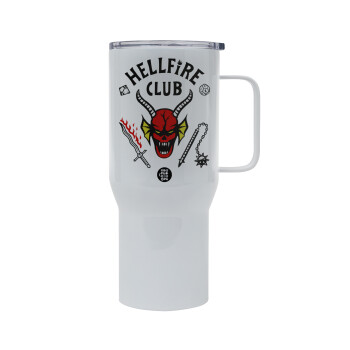 Hellfire CLub, Stranger Things, Mega Stainless steel Tumbler with lid, double wall 750L