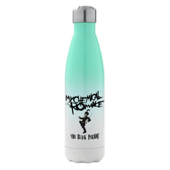 My Chemical Romance Black Parade, Metal mug thermos Green/White (Stainless steel), double wall, 500ml