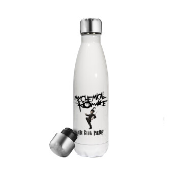 My Chemical Romance Black Parade, Metal mug thermos White (Stainless steel), double wall, 500ml