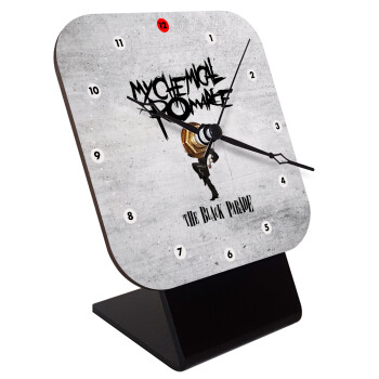 My Chemical Romance Black Parade, Quartz Wooden table clock with hands (10cm)
