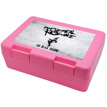 My Chemical Romance Black Parade, Παιδικό δοχείο κολατσιού ΡΟΖ 185x128x65mm (BPA free πλαστικό)