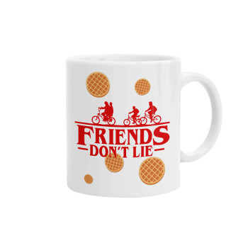 Friends Don't Lie, Stranger Things, Ceramic coffee mug, 330ml