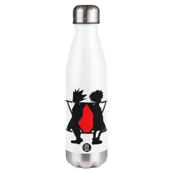 hunter x hunter, Metal mug thermos White (Stainless steel), double wall, 500ml
