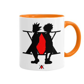 hunter x hunter, Mug colored orange, ceramic, 330ml