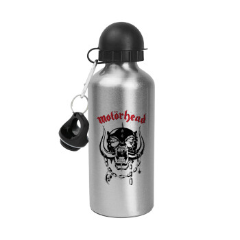 motorhead, Metallic water jug, Silver, aluminum 500ml