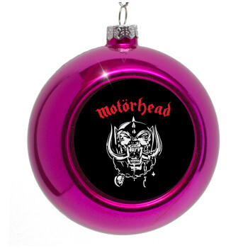 motorhead, Purple Christmas tree ornament bauble 8cm