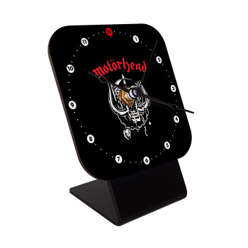 motorhead, Quartz Wooden table clock with hands (10cm)