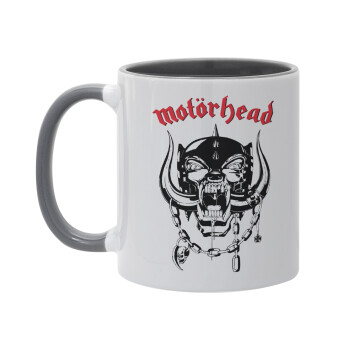 motorhead, Κούπα χρωματιστή γκρι, κεραμική, 330ml