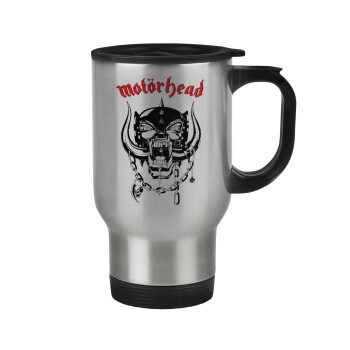 motorhead, Stainless steel travel mug with lid, double wall 450ml