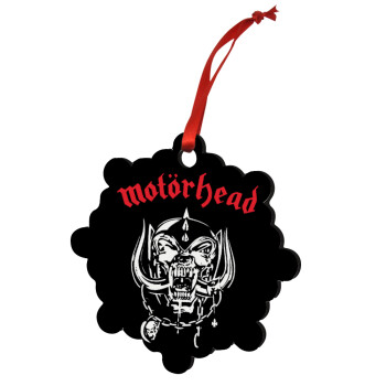 motorhead, Στολίδι Χριστουγεννιάτικο στολίδι snowflake ξύλινο 7.5cm