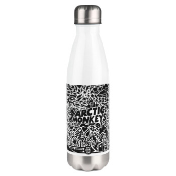 Arctic Monkeys, Metal mug thermos White (Stainless steel), double wall, 500ml