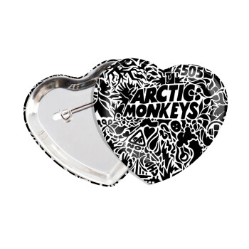 Arctic Monkeys, Κονκάρδα παραμάνα καρδιά (57x52mm)