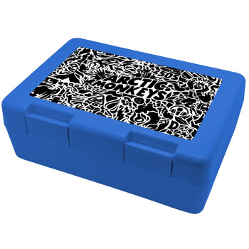 Arctic Monkeys, Children's cookie container BLUE 185x128x65mm (BPA free plastic)