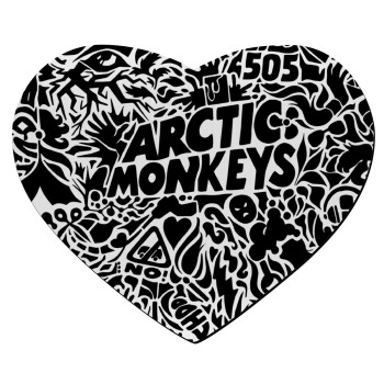 Arctic Monkeys, Mousepad heart 23x20cm