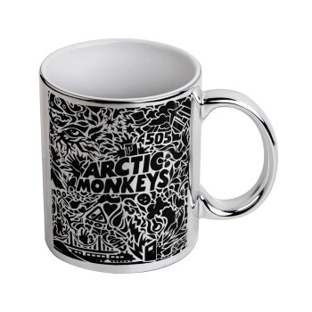 Arctic Monkeys, Mug ceramic, silver mirror, 330ml