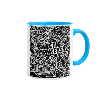 Arctic Monkeys, Mug colored light blue, ceramic, 330ml