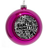 Purple Christmas tree ornament bauble 8cm