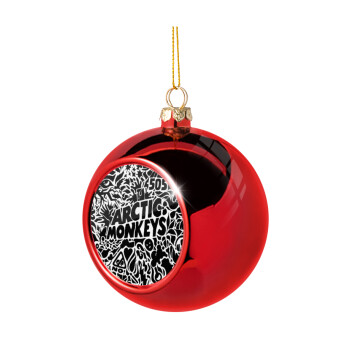 Arctic Monkeys, Christmas tree ball Red 8cm